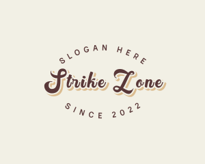 Simple Retro Script logo design