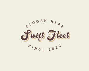 Simple Retro Script logo design