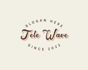 Simple Retro Script logo design