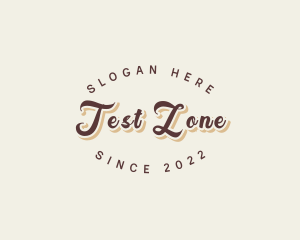 Simple Retro Script logo design