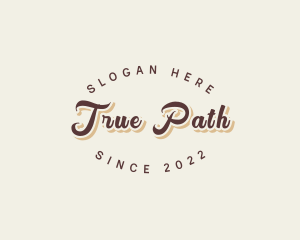 Simple Retro Script logo design