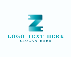 Media Ribbon Letter Z Logo