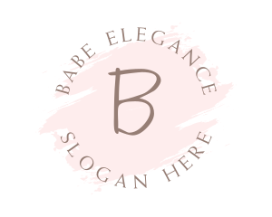 Feminine Brush Wellness logo design