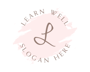 Feminine Brush Wellness logo design