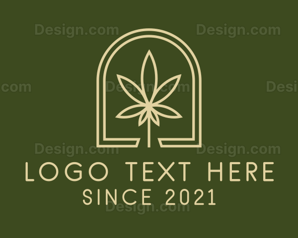 Marijuana Leaf Dispensary Logo