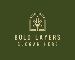 Marijuana Leaf Dispensary logo design