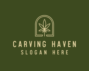 Marijuana Leaf Dispensary logo design