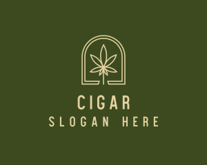 Marijuana Leaf Dispensary logo design