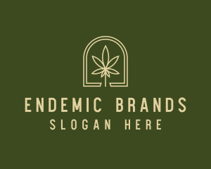 Marijuana Leaf Dispensary logo design