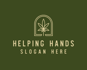 Marijuana Leaf Dispensary logo design