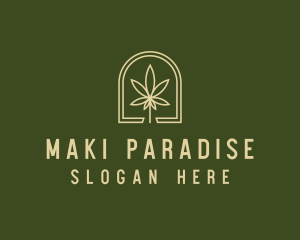 Marijuana Leaf Dispensary logo design