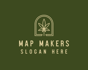 Marijuana Leaf Dispensary logo design