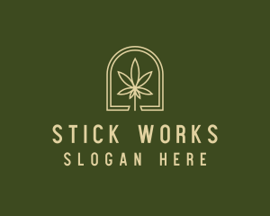 Marijuana Leaf Dispensary logo design