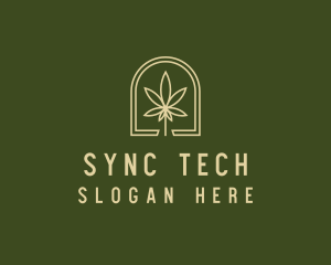 Marijuana Leaf Dispensary logo design