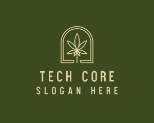 Marijuana Leaf Dispensary logo design