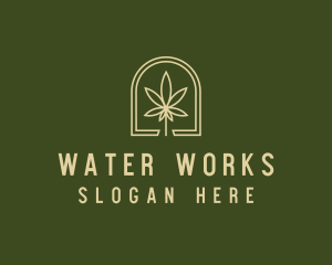 Marijuana Leaf Dispensary logo design