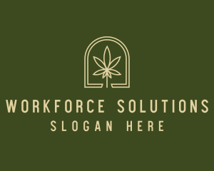 Marijuana Leaf Dispensary logo design