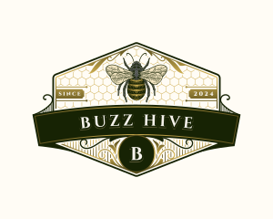 Organic Honeybee logo design