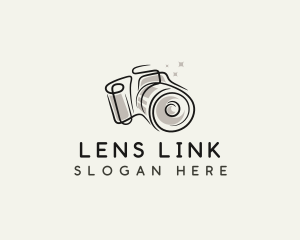 Camera Lens Photography logo design