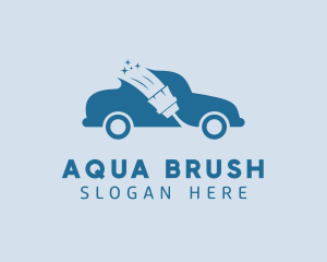 Brush Car Wash Cleaning logo design