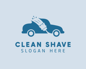 Brush Car Wash Cleaning logo design