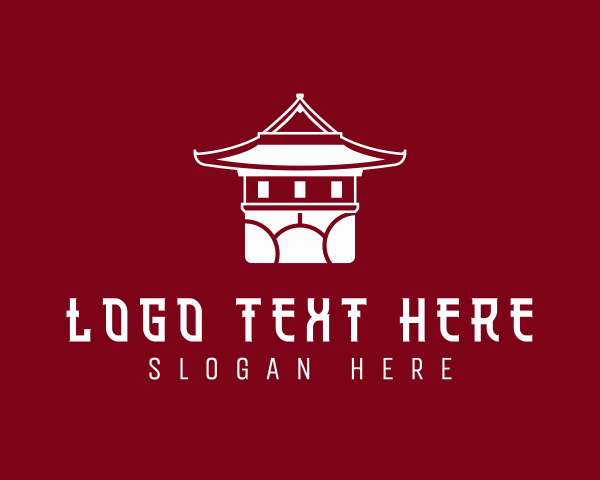 Pagoda logo example 3