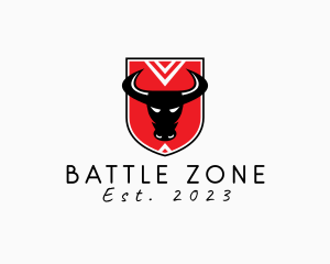 Bull Fight Shield logo design