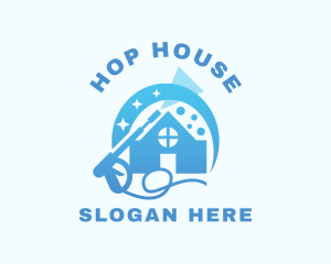 House Cleaning Pressure Washer  logo design