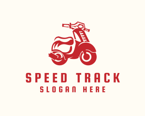 Scooter Motorbike Rider Logo