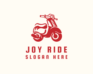 Scooter Motorbike Rider logo design