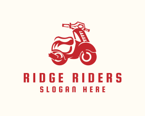 Scooter Motorbike Rider logo design