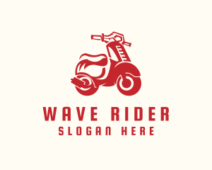 Scooter Motorbike Rider logo design