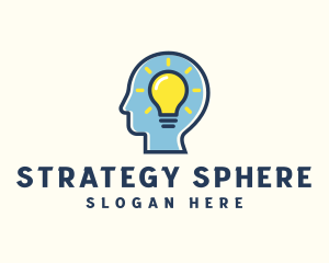 Engineer Lightbulb Head logo