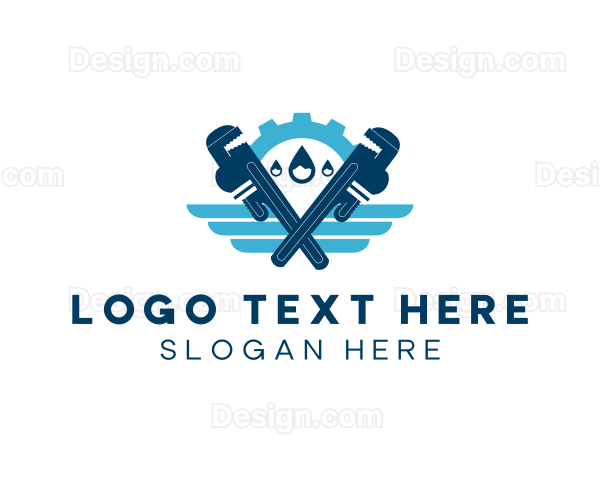 Cog Wrench Plumbing Logo