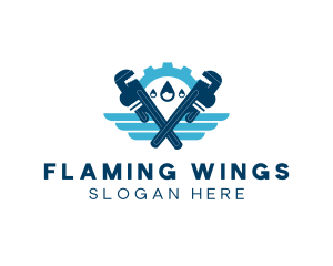 Cog Wrench Plumbing logo design