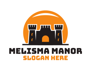 Sun Medieval Castle logo design