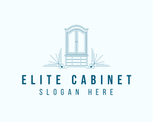 Minimalist Wood Cabinet logo design