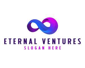 Gradient Infinity Loop logo design