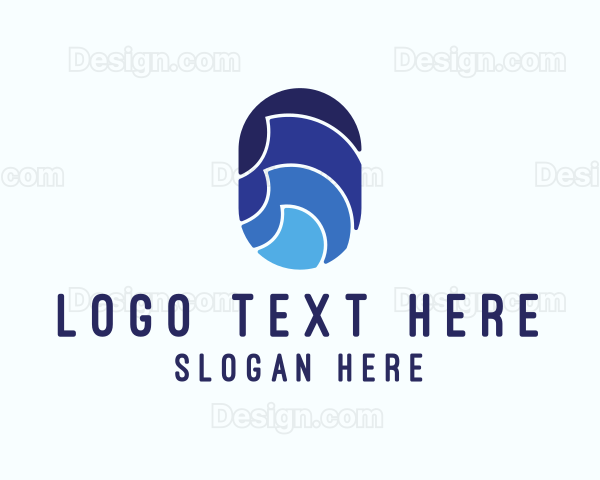 Ocean Waves Surf Logo