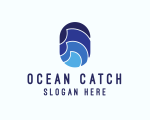 Ocean Waves Surf  logo design