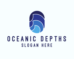 Ocean Waves Surf  logo design