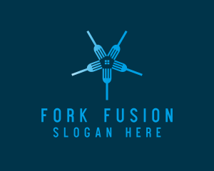 Fork House Restaurant logo design