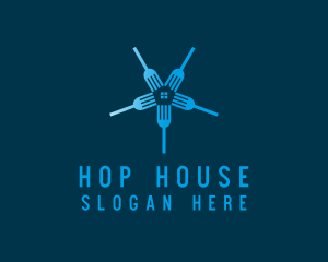 Fork House Restaurant logo design