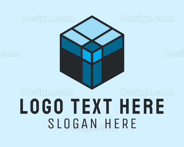 Textile Fabric Cube Logo