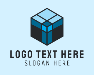Fabric - Textile Fabric Cube logo design