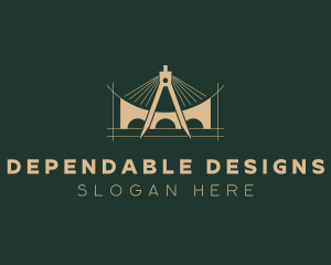 Bridge Compass Structure logo design