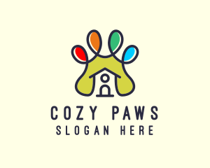 Pet Veterinary Clinic House logo design