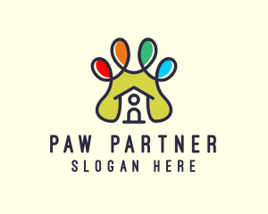 Pet Veterinary Clinic House logo design