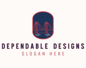 Industrial Bridge Structure logo design