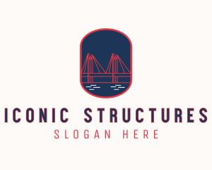 Industrial Bridge Structure logo design